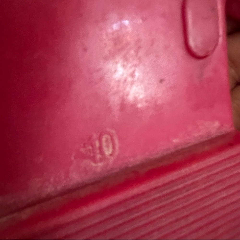 TORY BURCH MINI MILLER JELLY THONG PINK SANDAL SIZE 10 - Picture 9 of 12